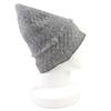 Great CHANEL Knit Cap COCO Mark Fringe Design Glitter Knit Beanie Cashmere 16B Used