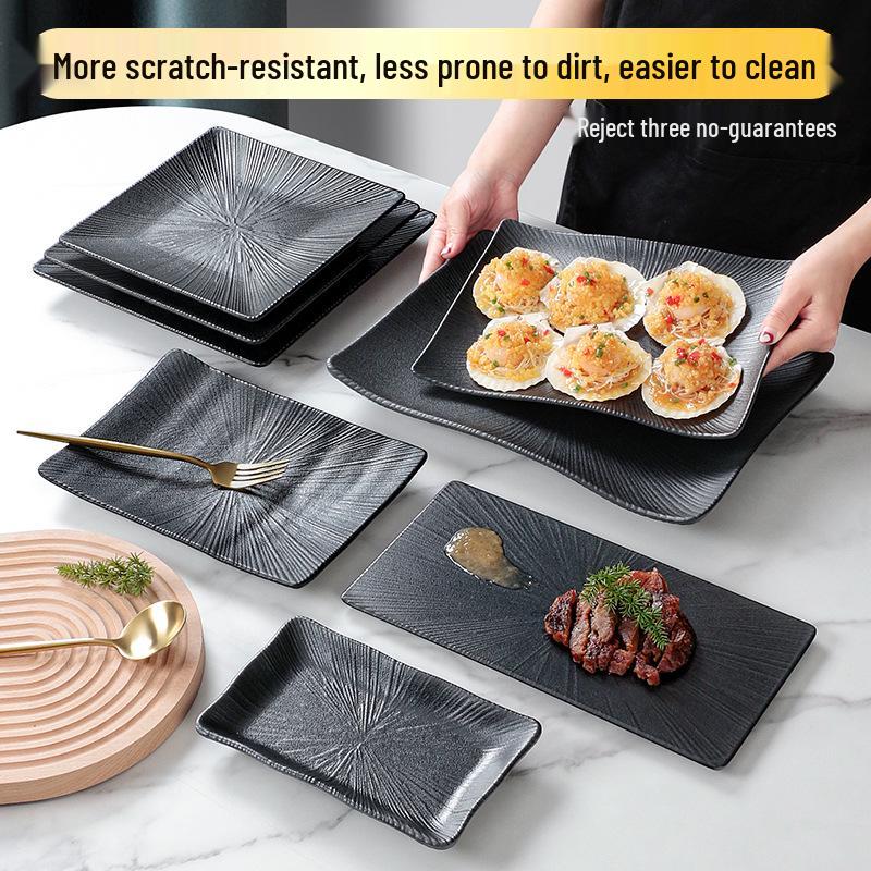 A5 Melamine Rectangular BBQ & Hot Pot Side Dish Plate