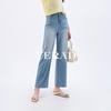 YERAD Women's Retro Loose Straight-Leg Cropped Jeans