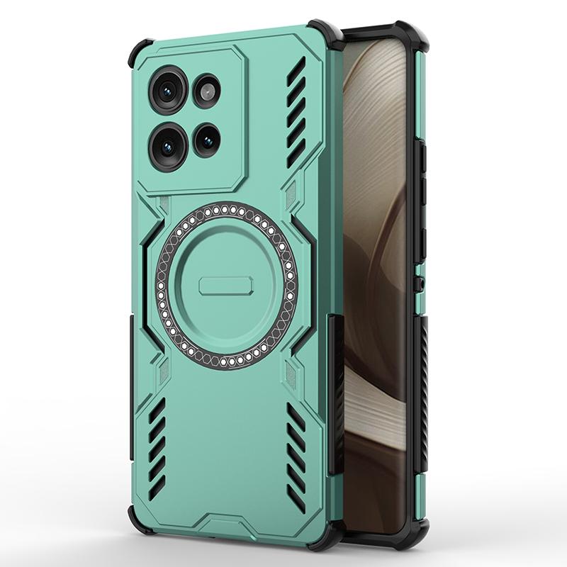 KEYSION Dutý kryt pro odvod tepla pro Motorola Edge 50 5G 50 Neo Magnetické chlazení Nárazuvzdorný kryt na telefon pro Edge 50 Fusion