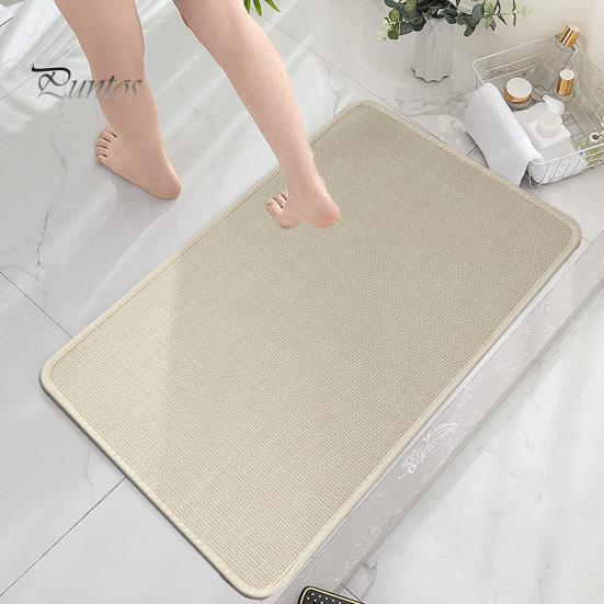 Bathroom Floor Mat Non-Slip Quick Dry Easy To Clean Soft Absorbent Shower Rug Bathrooms Kitchens Laundry Accessories