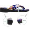 Morikuru Igusa Zori Large Size Sizes SG Wonder Zone Pattern Women's Japanese-Made Sandals, (Foot 23.5-25.5cm), TK01-28, Blue/Japanese