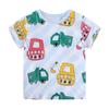 Little Maven 2026 New Summer Kids Clothes Korean Children's Clothes Children's Clothing T-shirts Cartoon Excavators Baby Boys