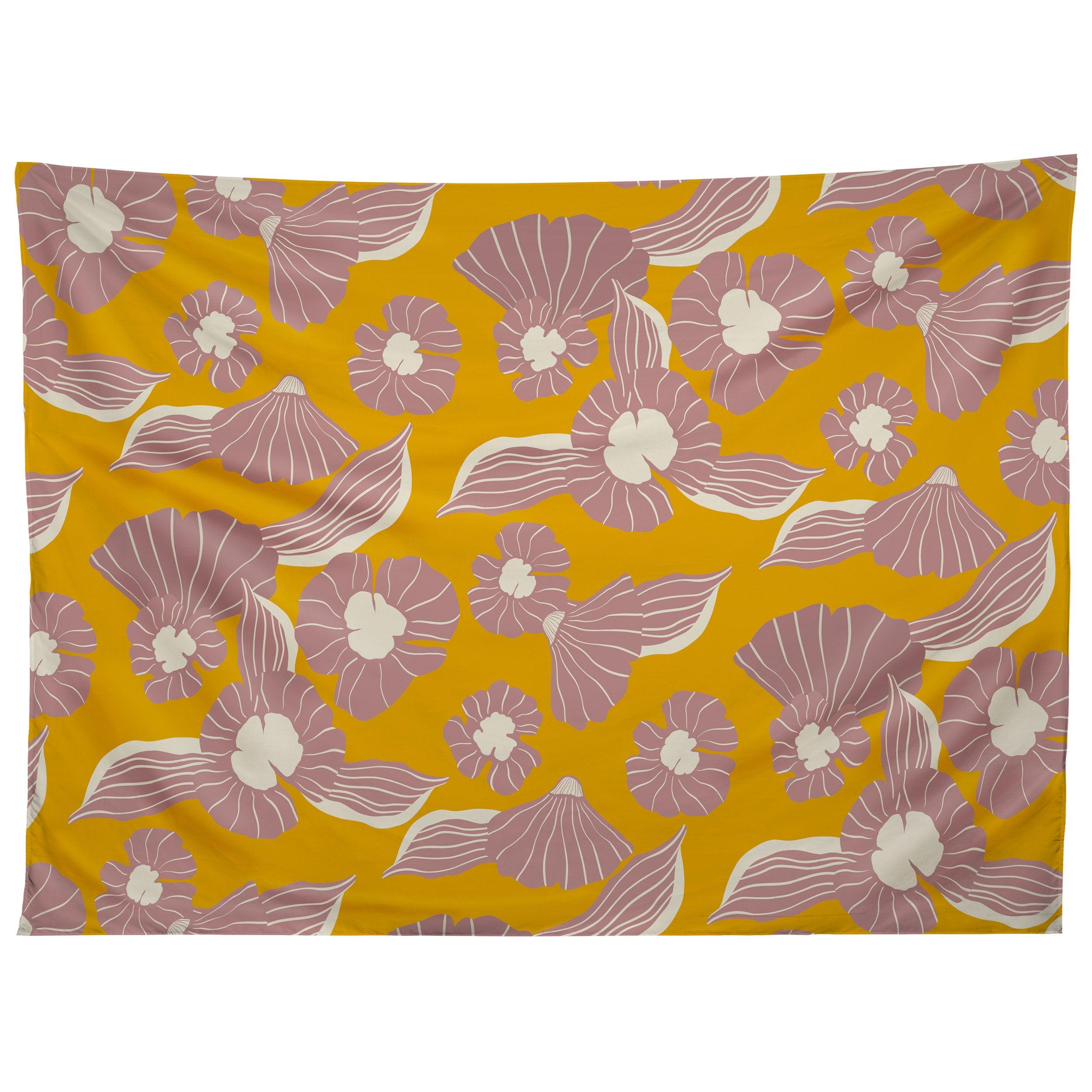 VINTAGE FLOWERS DAY tapestry 75x100