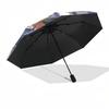 1pc Dragon Ball Z Vegeta Super Saiyan Outdoor Umbrella - Automatic Opening/Closing, Portable 3-Fold Design with 8-Rib Iron Frame - Perfect Gift for Fa