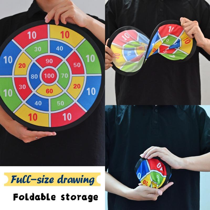 Kids Dart Board with Sticky Balls Safe Indoor Outdoor Party Game Toy