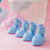 Cartoon Pomeranian Bi Bear Teddy Shoes, a Set of 4 Waterproof Rain Boots, Foot Covers, Silicone Pet Rain Shoes, Puppy Dog Shoes