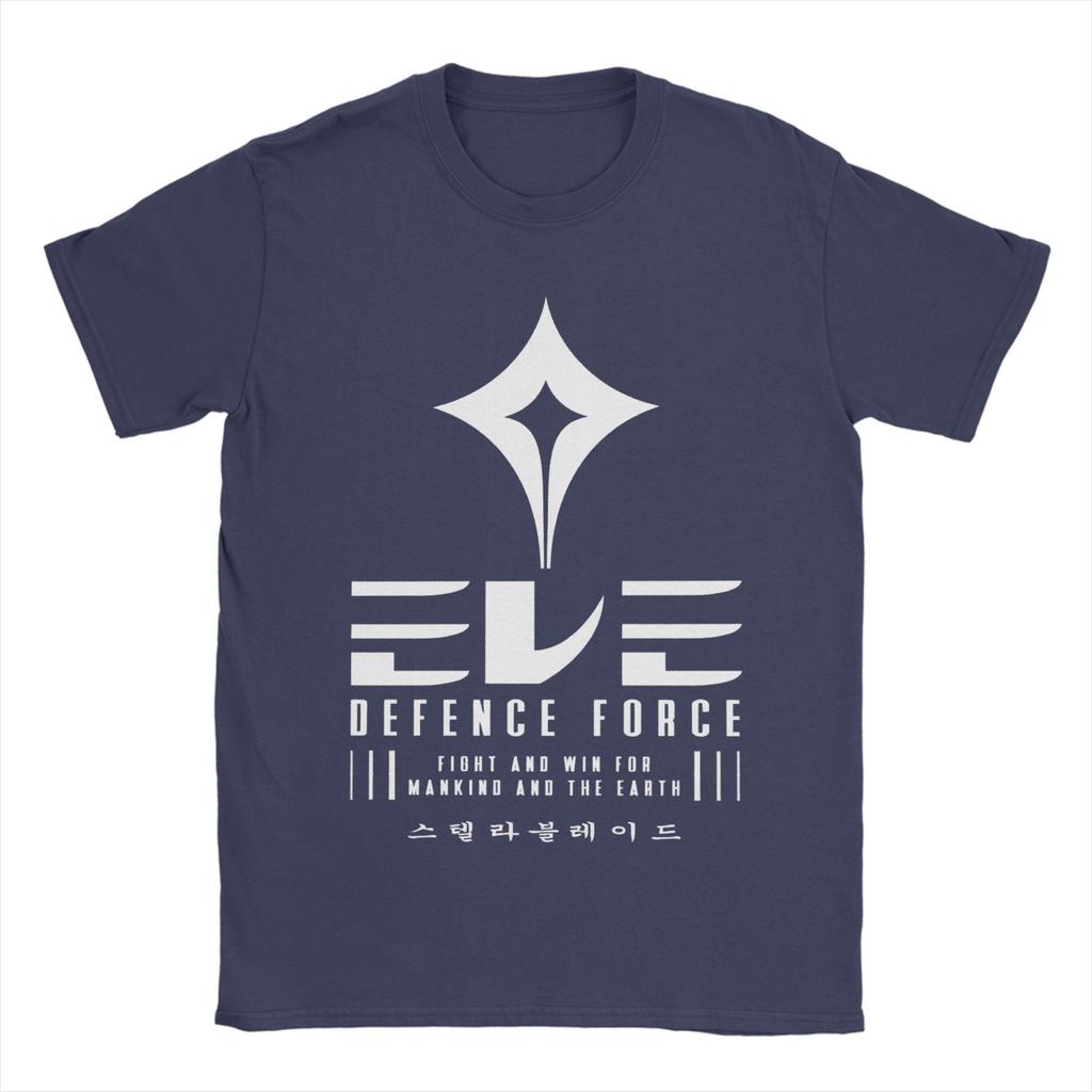 Men's T-Shirt Video Game Stellar Blade Eve Force Vintage Cotton Tees Short Sleeve  T Shirt O Neck Clothes Birthday Gift