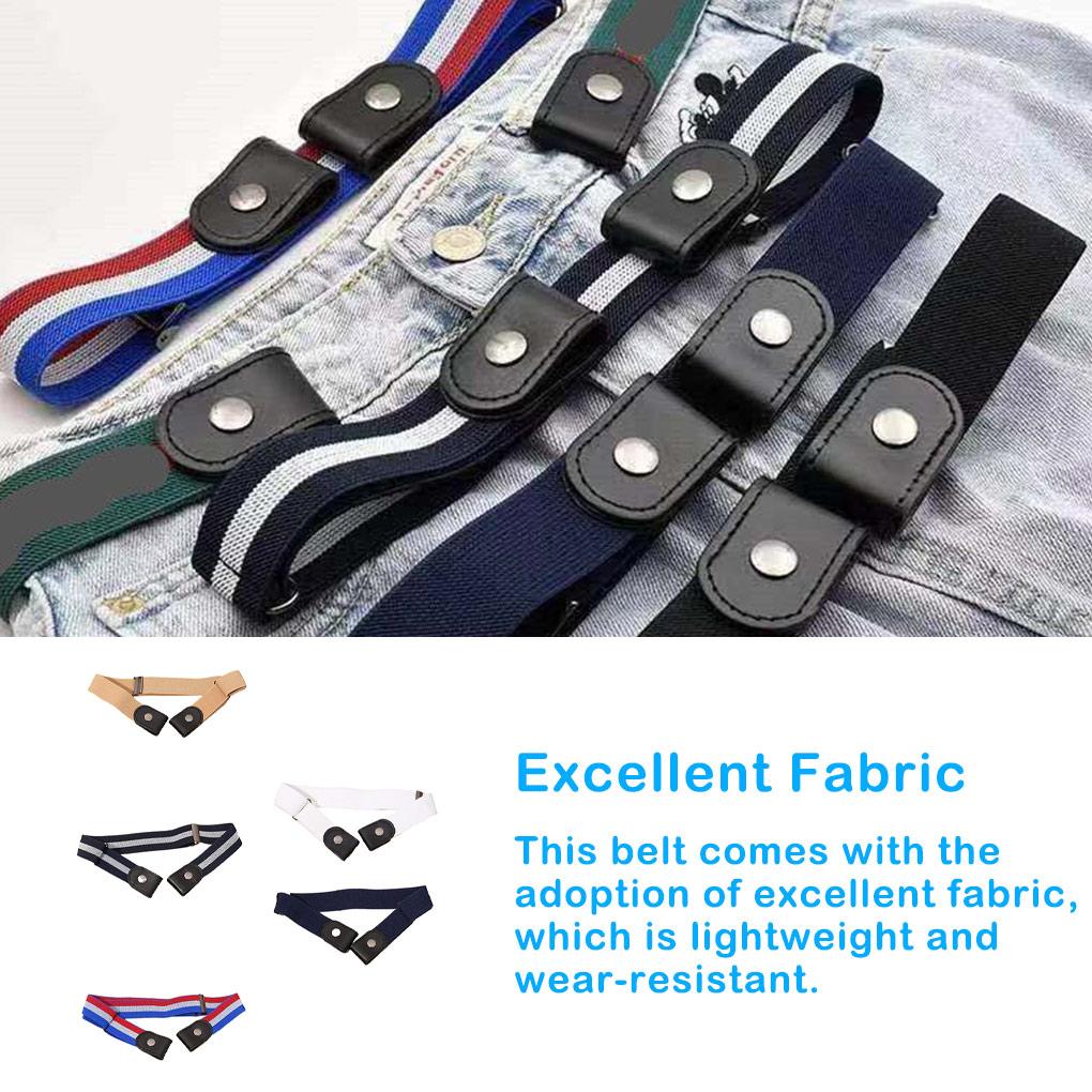Buckle-free Waist Belt Fashion Decoration Women Men Adults Trouser Straps Jeans Invisible Elastic Belts Pants Strap