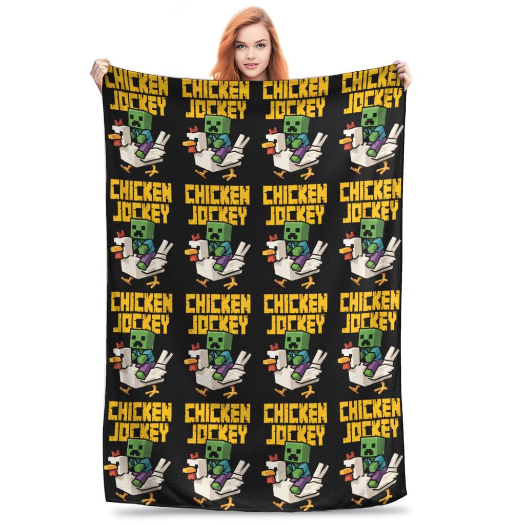 Chicken Jockey Blankets  Fuzzy Awesome Soft Throw Blankets for Home All Season