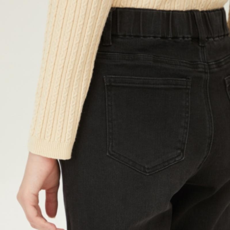  Benetton  Back Lettering Embroidered Baggy Denim Pants Badpa6441