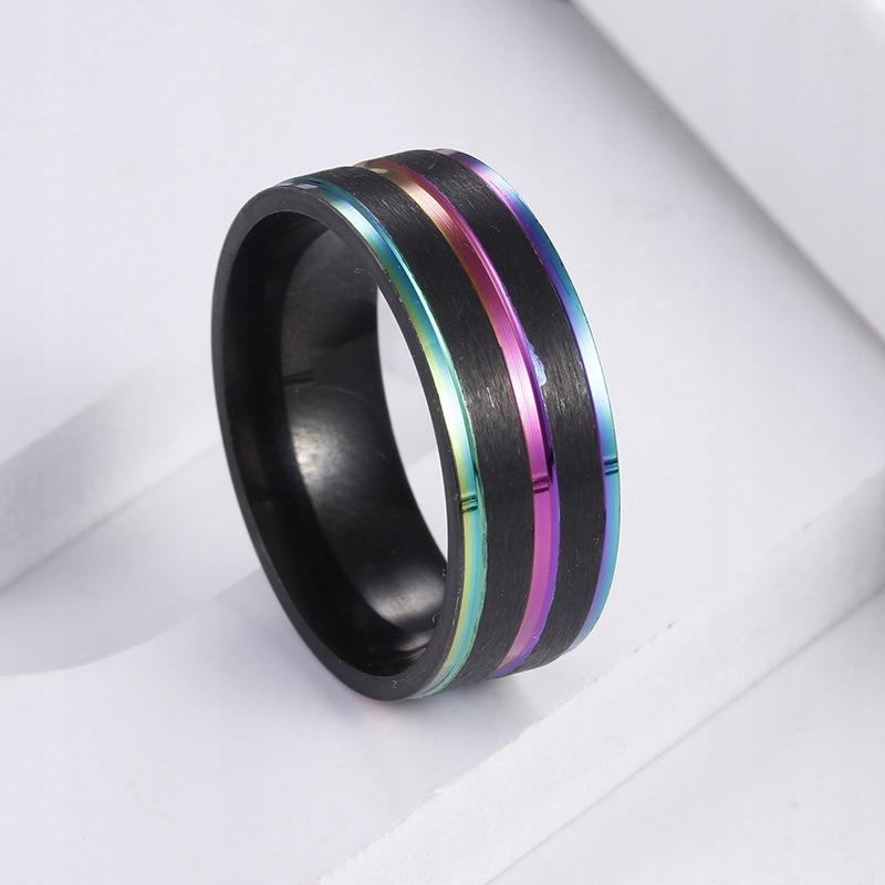 Wedding Ring Ring Rainbow Lgbt Steel 162