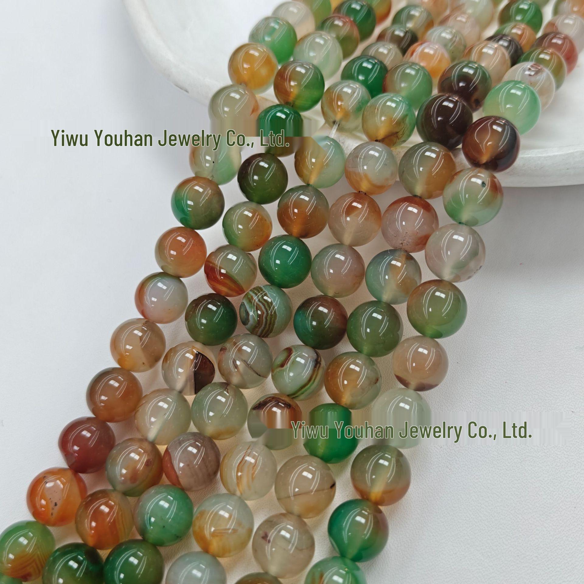 

Peacock Agate 4-12mm Round Beads Strand for DIY Handmade Bracelet Necklace Jewelry 4mm ~38cm length