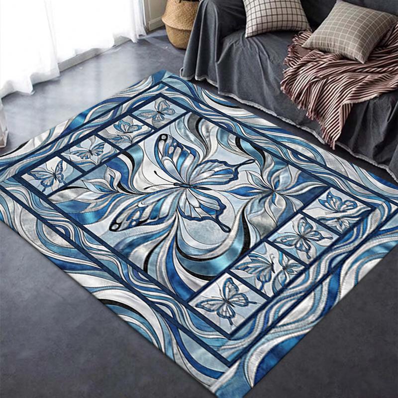 2025 New Modern Butterfly Carpet Rug for Living Room Bedroom Home Sofa Decoration,Kids play Non-slip Floor Mat78