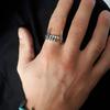 Unique Vampires Teeth Design Adjustable Ring Alloy Texture Finger Jewelry Suitable for Cosplay Parties Everyday Wear