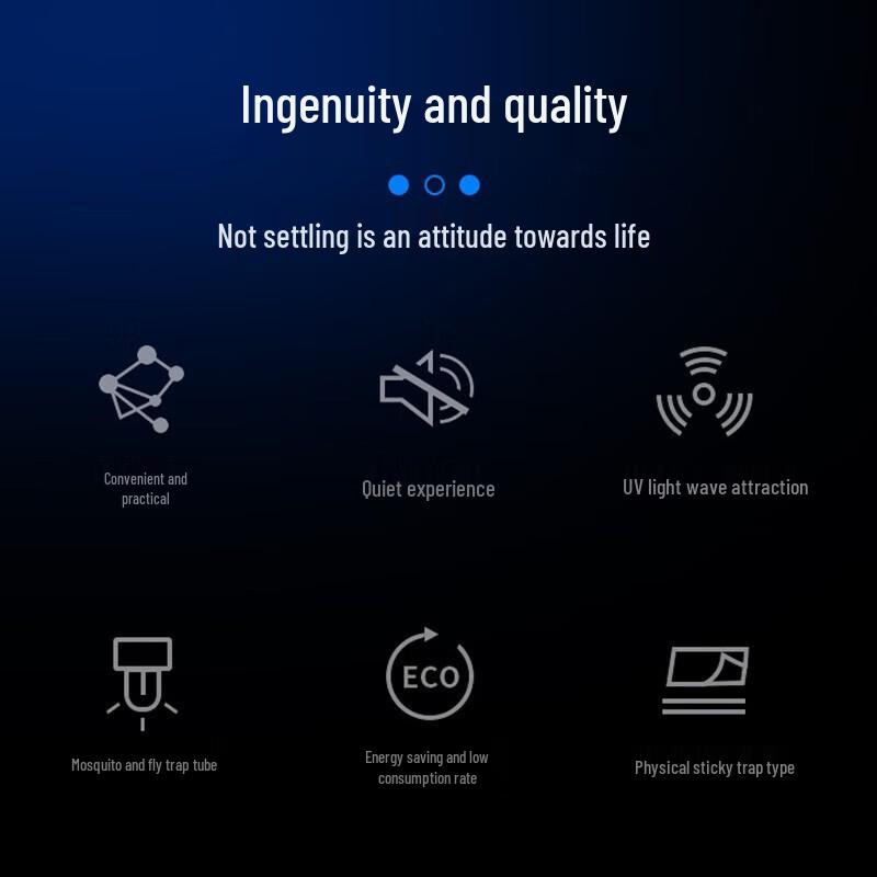 Simida 16W LED Dubbelrör Klistermyggfälla