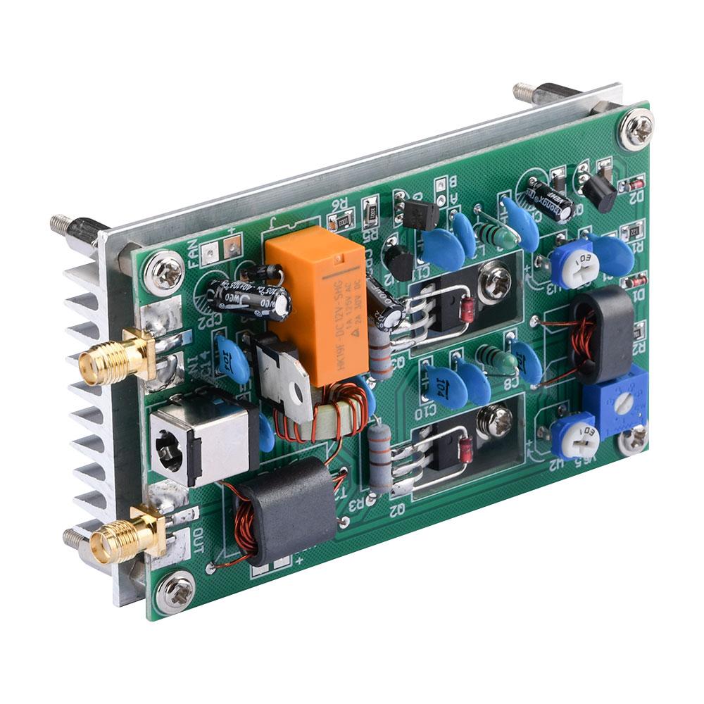 DC 12-13.8V 30W Short Wave Amplifier Board CW SSB Linear HF Power Amplifier Audio Amplifier Module DC 5.5X2.1mm Interface