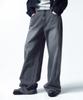 INSILENCE WOMEN [Calik] Low-Waisted Wide Jeans Ash Grey