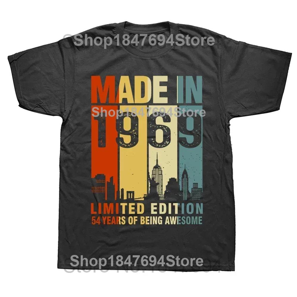 Funny Summer Style Limited Edition 1969 T Shirts Men Funny Birthday Short Sleeve O Neck Cotton Man Made In 1969 Tshirt Tops