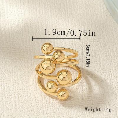 New Ring for Women, Fashion Irregular Planet Index Finger Ring, Adjustable Ring Tide