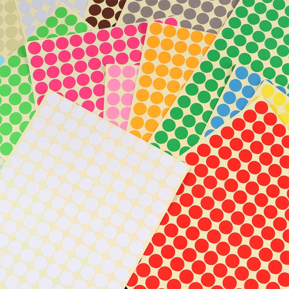 Self Adhesive Decals Circle Dot Labels Round Stickers Circle stickers Color Coding Labels