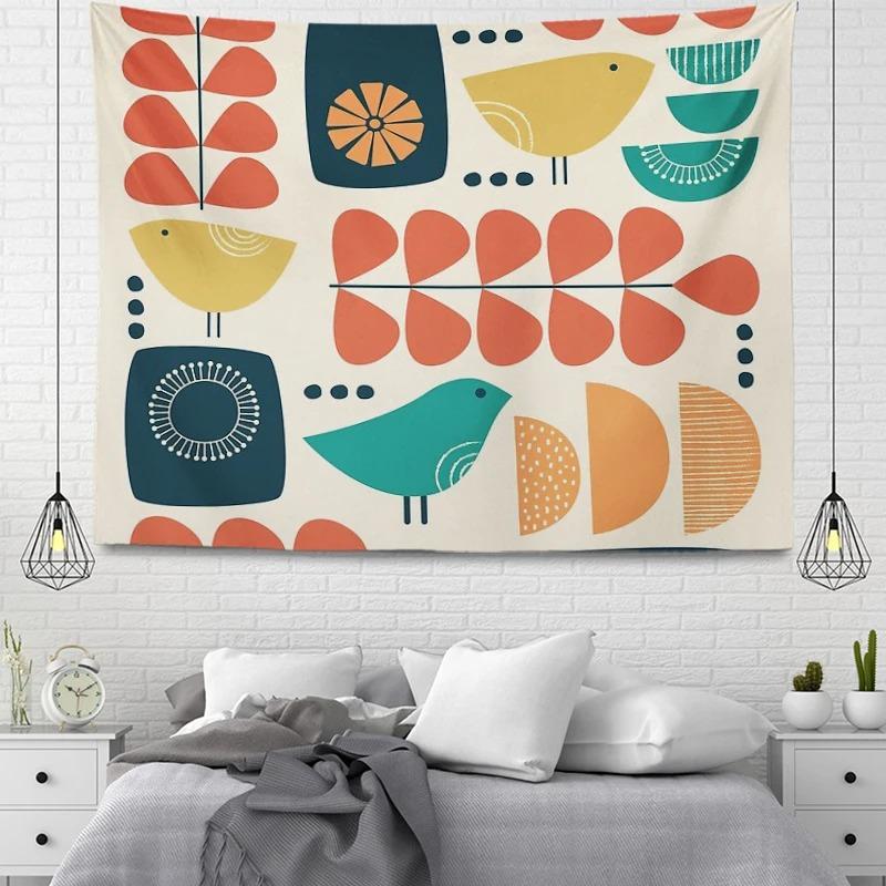 Office Living Room Tapestry Simple Geometric Decorative Hanging Cloth Home Wall Decoration Tapestry