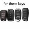 Car Key Cover Case Protector For Hyundai Solaris I30 I35 Azera Elantra Santa Fe For Kia Rio Soul Sportage Carens Sorento Ceed