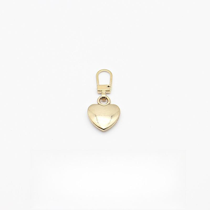 Herzförmige Metall-Reißverschlussschieber für DIY-Nähen und Reparatur