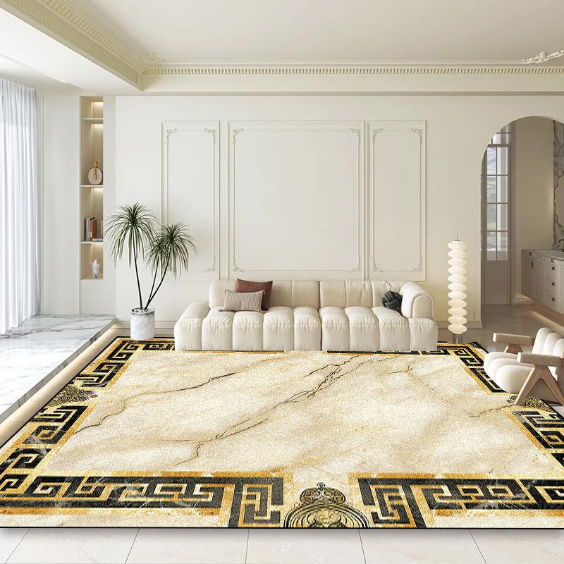 Moderní luxusní velký koberec pro dekoraci obývacího pokoje Domácí abstraktní koberce Protiskluzové koberce do ložnice Koberce do salonku Snadno čistitelná podložka pod stůl