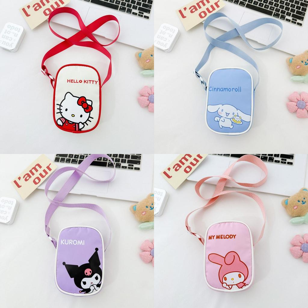 Kitty Kids Nylon Crossbody Bag With Lightweight Design For Daily Use Characters Included)**