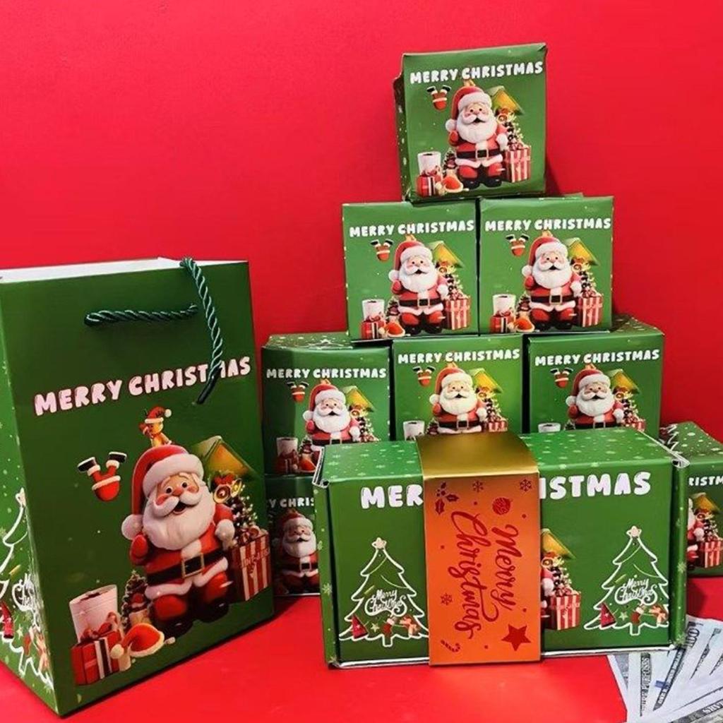 Christmas Boxes Christmas surprise gift box surprise money gift box Christmas Money Box Festive Container Holder for Festival