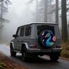 Peacock Illustration Spare Tire Cover Polyester Waterproof for RV SUV Truck Easy Install