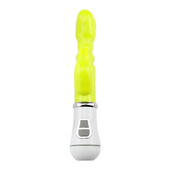 Dual G-Spot Vibrator with Rotating Silicone Massager for Beads Rabbit-Shaped Women Multi-Frequency Vibration Waterproof Quiet Discreet