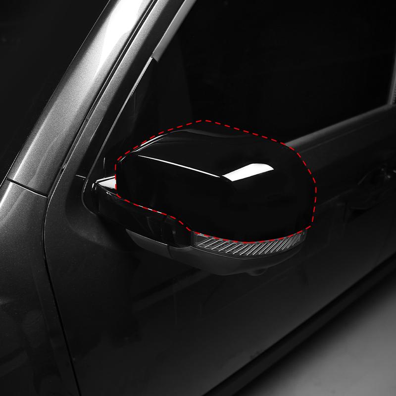 For Kia TASMAN 2025 2026 Carbon Fiber Bright Black Rear View Mirror Cover Door Side Reverse Mirror Cap Trim Exterior Parts