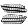 1 Pair Front Bumper Fog Light Grille Black Replacement For Benz E‑Class Coupe W207 A207 C207 AMG Line 2013 to 2016