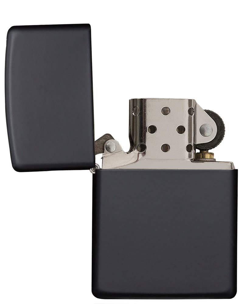 ZIPPO Matte Regular Size Black Official Import Lighter, Finish, 218, Matte,