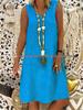 2023 European & American Summer V-neck Sleeveless Vest Dress for Women