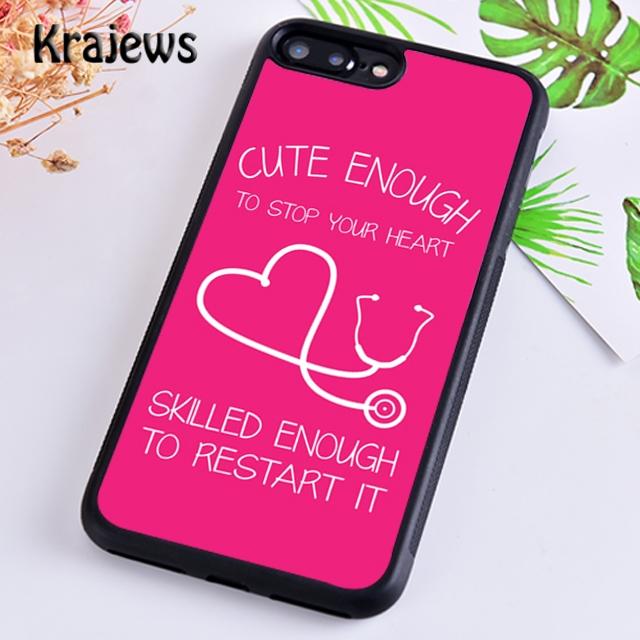 Krajews Medicine Health Heart new Nurse Medical Phone Case Cover For iPhone 17 Air 16 15 14 plus 11 12 13 pro max
