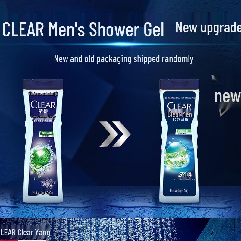 Clear Men Balance Oil Control Body Wash & Shampoo Set