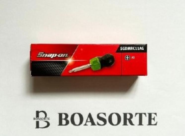 

NEW Snap-on Stubby GREEN Ratcheting Screwdriver SGDMRC11AG SOFT HANDLE