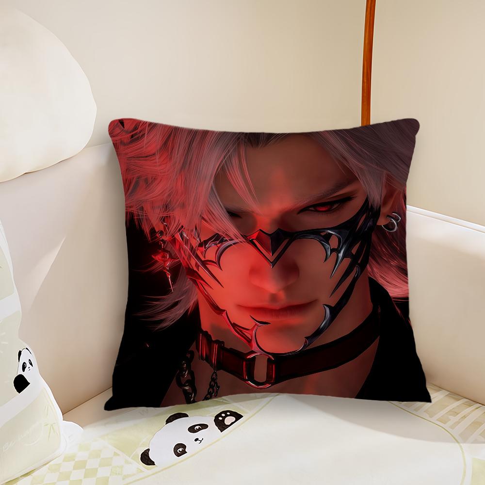 Love and Deepspace Sylus Cushion Cover Pillow Case Plush Fabric Soft Double Sided Print Sofa Cushion Cover Throw Pillow Covers