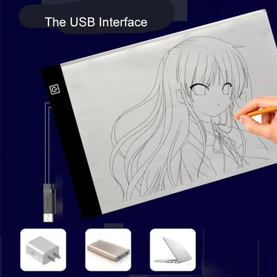 1PC Drawing Copy Pad 3 Level Dimmable Board Table Animation Painting Educational Toys Gift Adjustable Light Notepad for Children