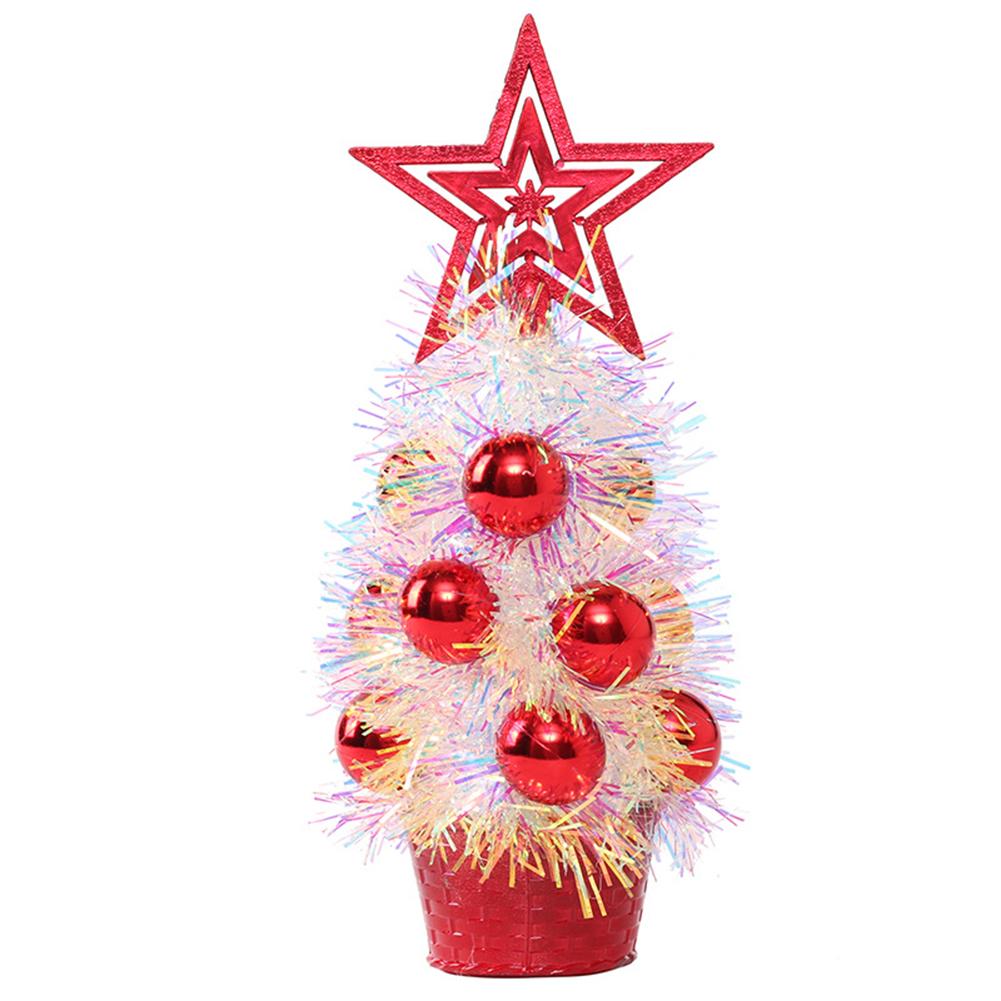 

1 шт. Светящиеся рождественские елки, красивые искусственные рождественские елки, шерстяные мини-елочные украшения, праздничные принадлежности красный