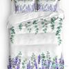 Purple Flower Lavender White Duvet Cover With Pillow Case Custom 3pcs Bedding Set Quilt Cover Double Bed Home Textile