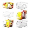 Kitchen Seasoning Organizer with Dividers Clear Plastic Storage Box for Spice Packets Sauces Stackable Dustproof Storage Box for Pantry Cabinet