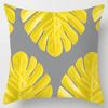Modern Simple Yellow Flower Pillowcase Home Sofa Cushion Lumbar Pillow