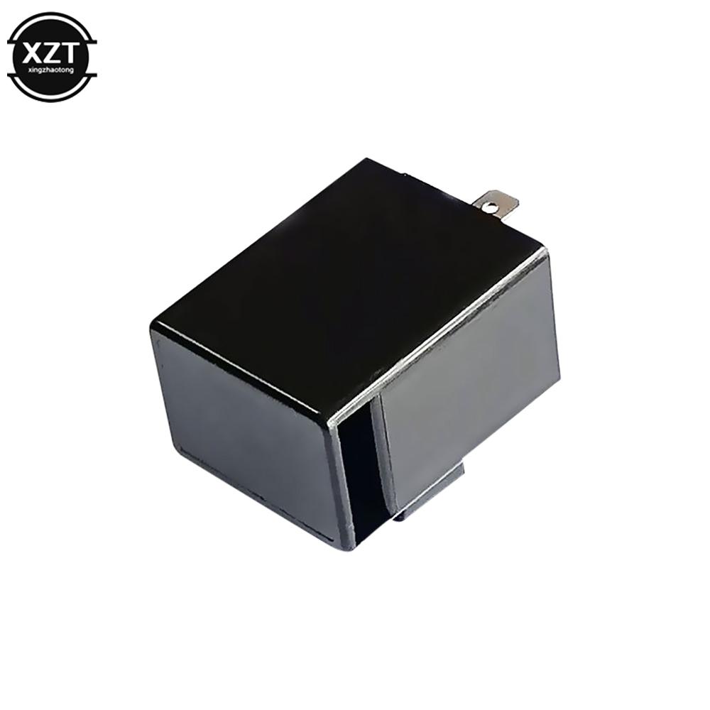 DC 6-12V LED Motorcycle Flasher Buzzer 2 Pin Flasher Relay Turn Signal Indicator Controller for Honda Kawasaki Yamaha