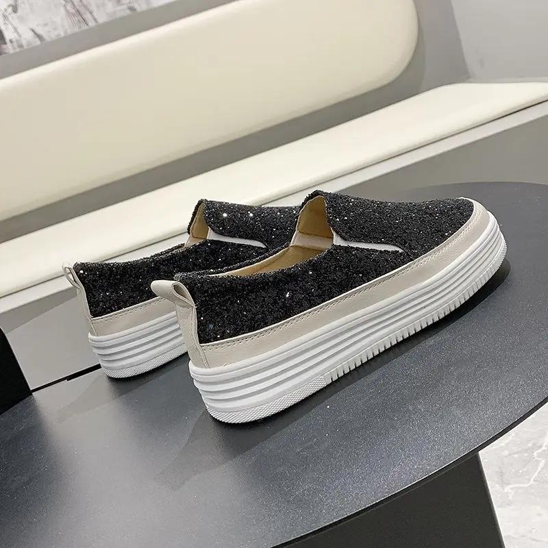 Fashion Korean High Quality Slip On Women's Canvas Shoes Comfortable and Elegant Designer Luxury Y2k Fashion Casual Ladies Footwear Sale