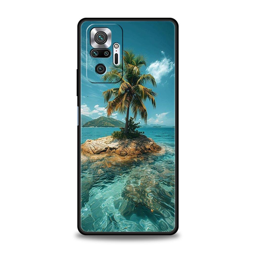 Coconut Palm Tree Phone Case For Xiaomi Redmi Note 14 13 12 5G 9S 9 10 11 Pro Plus 9T 14C 13C 12C 10C 9C 9A Soft Silicone Cover