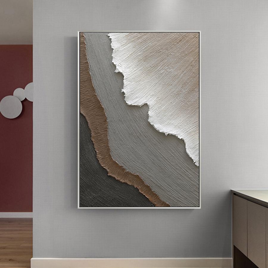 Abstract Textured Posters and Prints Wabi-sabi Style Wall Art Gray and Brown Wall arts Living Room Decor Unframed